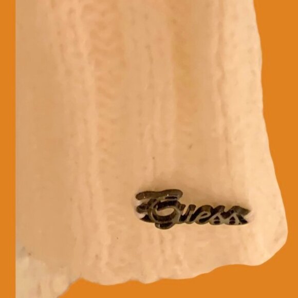 Guess Open Knit White Cover Up Dress - Picture 6 of 9